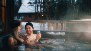 Soirée chill dans un jacuzzi