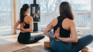 Séance de photo yoga en salle